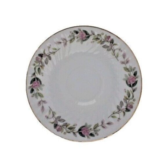 Vintage Creative Regency Rose  6" Saucers lot of 8 - Picture 5 of 11